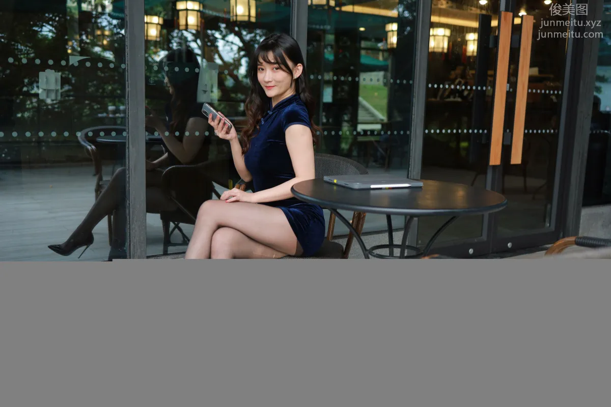 [IESS] 2022.05.04 Silk Enjoyer 1078: IESS Qiuqiu, High-Cut Qipao and Black Stockings photo 43