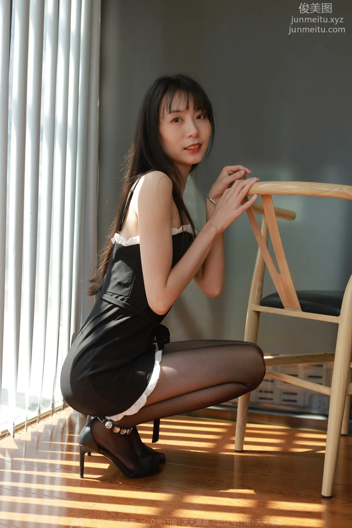 [IESS] 2022.05.10 Silk Enjoyer 1084: Tuan Tuan, Sparkling Black Stockings [89P] photo 30