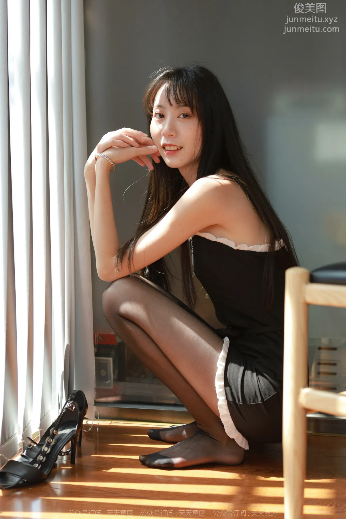 [IESS] 2022.05.10 Silk Enjoyer 1084: Tuan Tuan, Sparkling Black Stockings [89P] photo 79