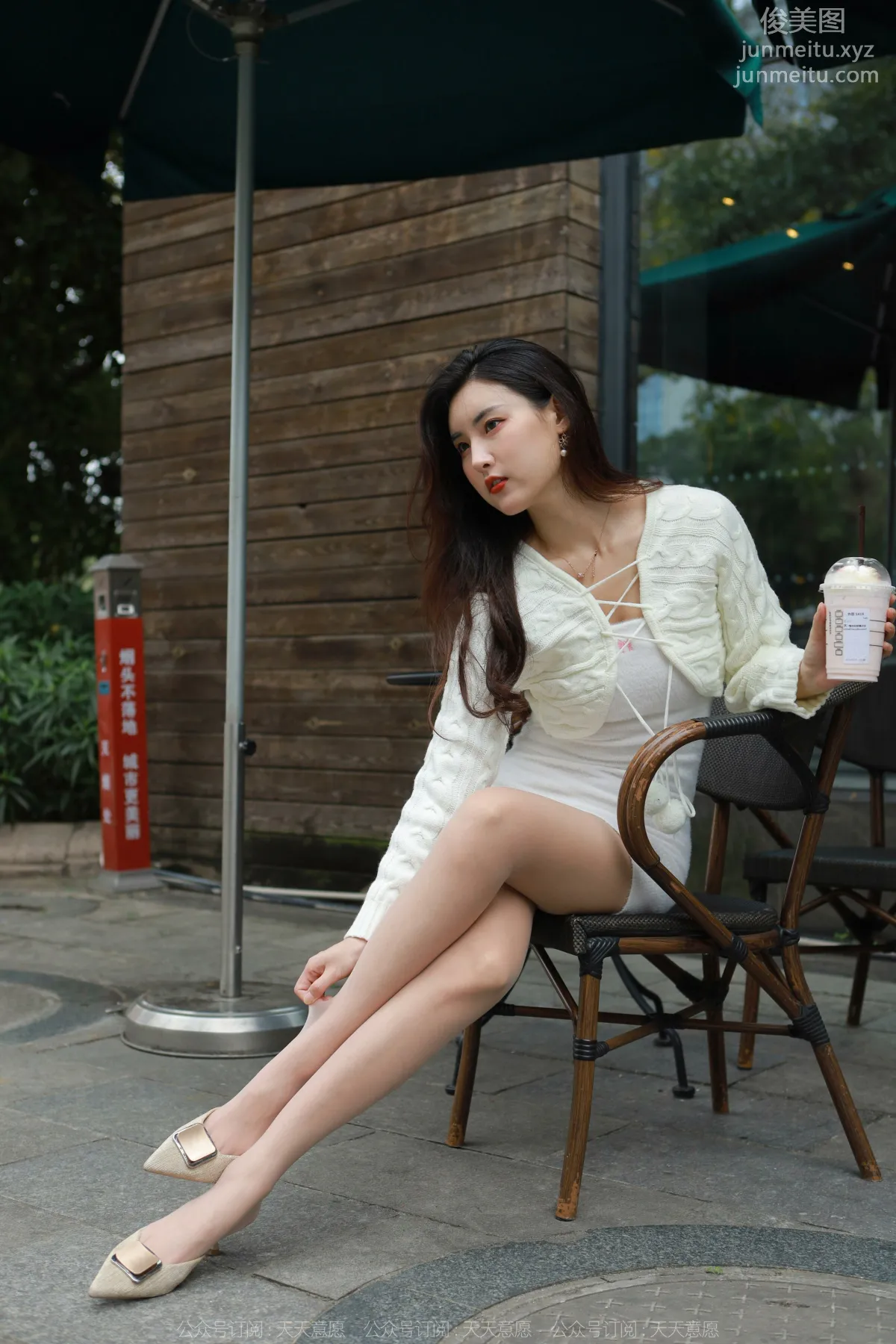 [IESS] 2022.05.21 Silk Enjoyer 1094: Xiao Bao, White Bodycon Dress [87P] photo 16