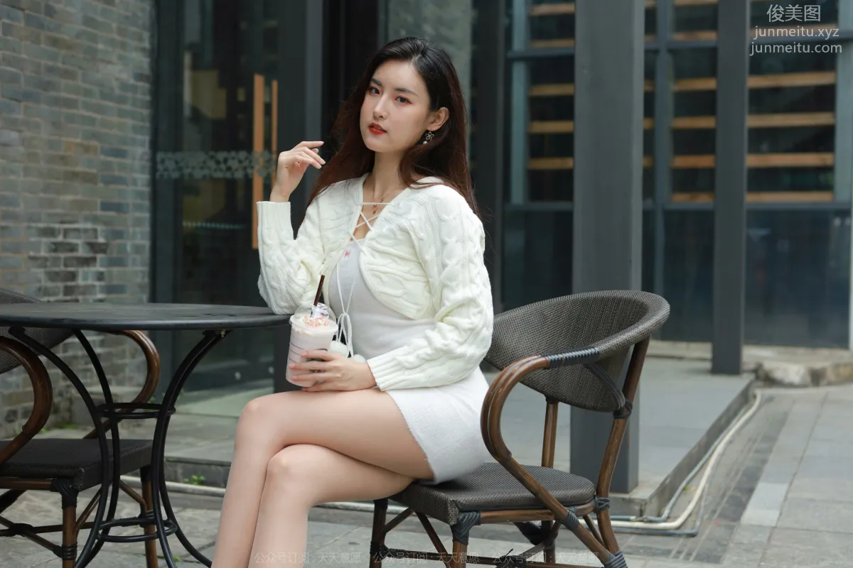 [IESS] 2022.05.21 Silk Enjoyer 1094: Xiao Bao, White Bodycon Dress [87P] photo 41
