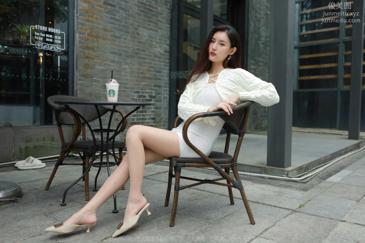 [IESS] 2022.05.21 Silk Enjoyer 1094: Xiao Bao, White Bodycon Dress [87P] photo 46