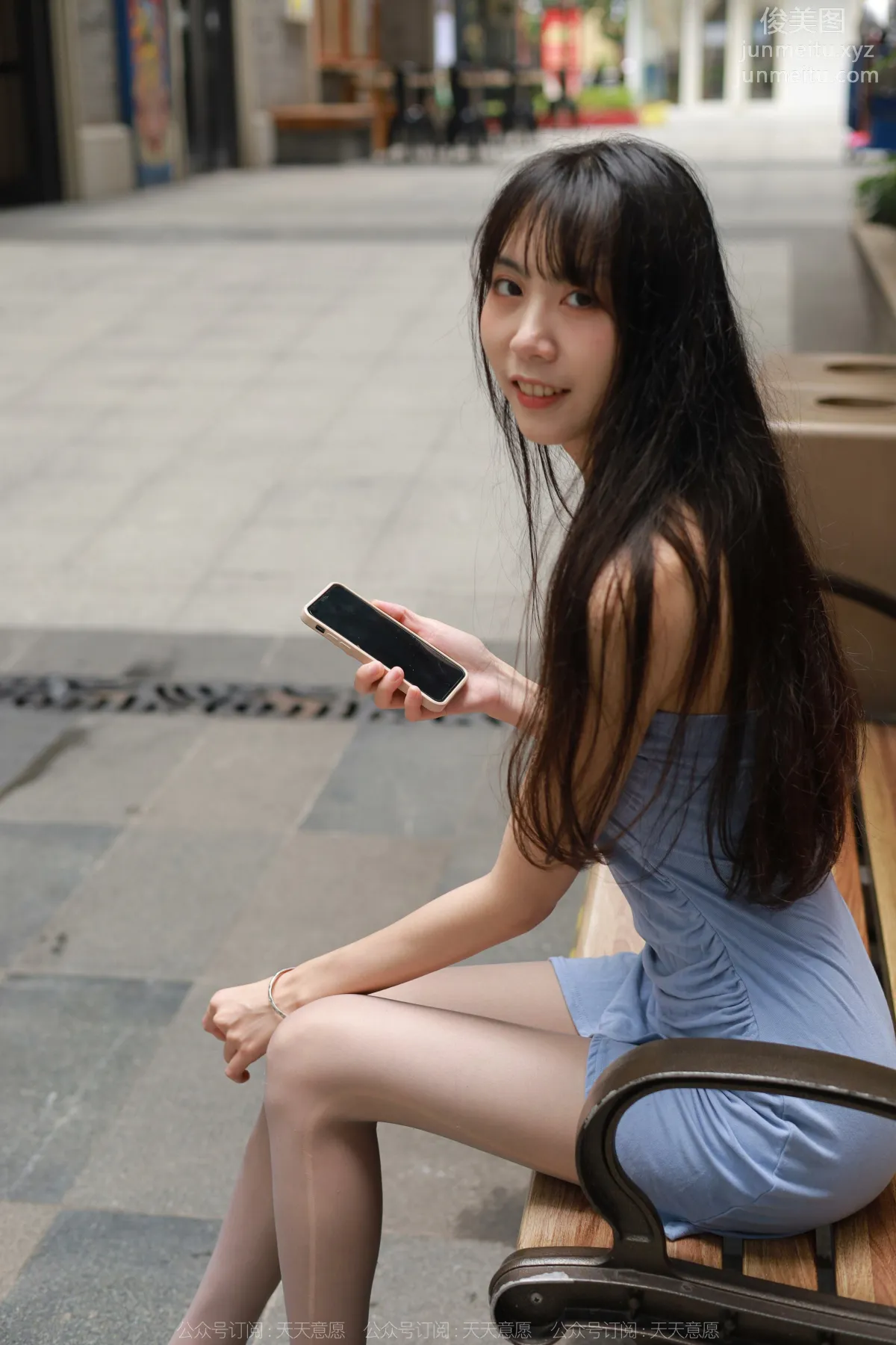 [IESS異思趣向] 2022.06.07 絲享家 1110：團團《灰絲藍色短裙》[86P] 54
