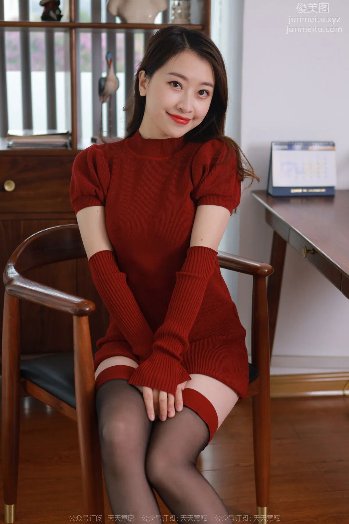 [IESS] 2022.03.22 Silk Enjoyer 1036: Xiao Jie, Half-Length Black Stockings [98P] photo 19