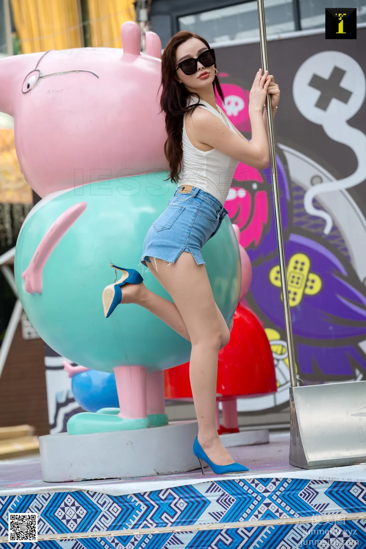 [IESS] 2019.06.27 Silk Enjoyer 516: Miao Jie in Ultra Short Denim Skirt Miao Jie [94P] photo 9
