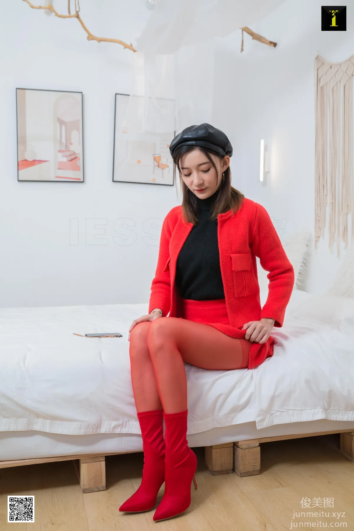 [IESS] 2020.01.26 Silk Enjoyer 663: IESS Qiuqiu, Qiuqiu's Chinese Red [96P] photo 6