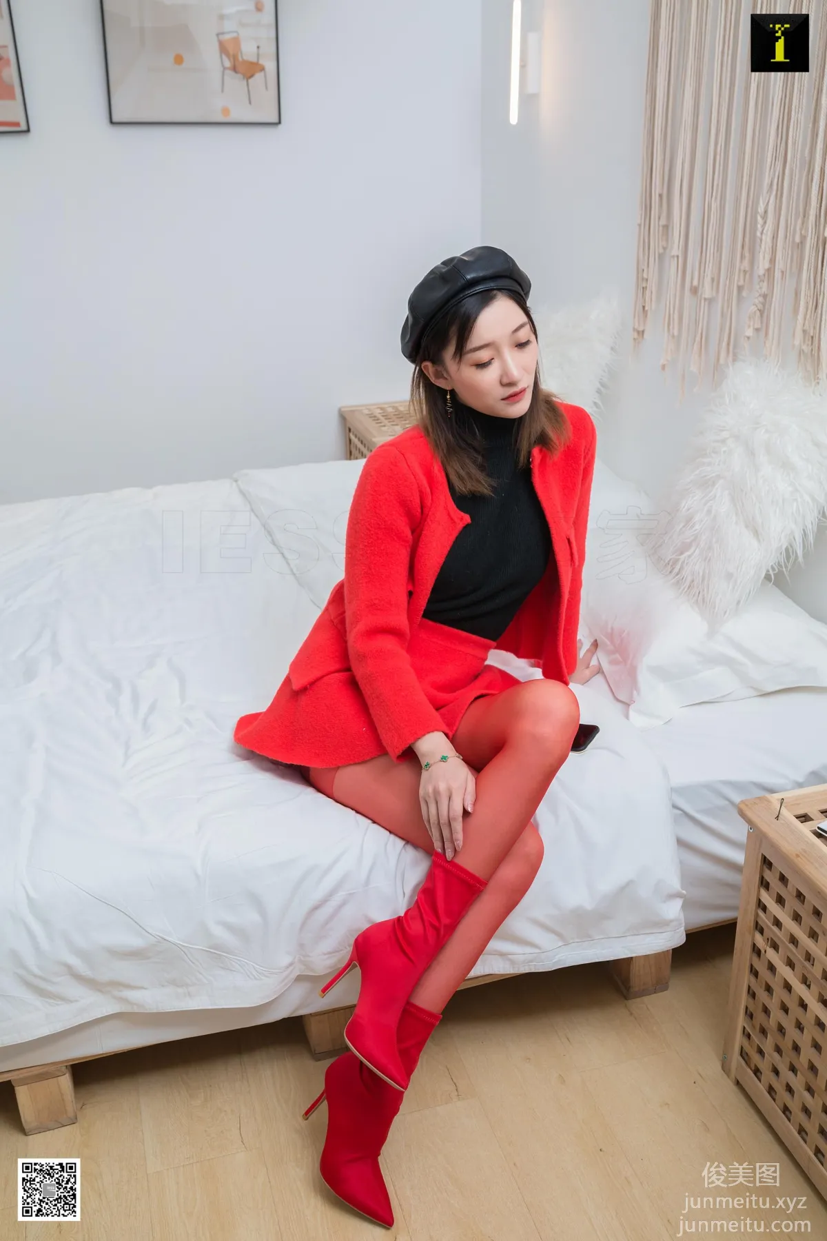 [IESS] 2020.01.26 Silk Enjoyer 663: IESS Qiuqiu, Qiuqiu's Chinese Red [96P] photo 8