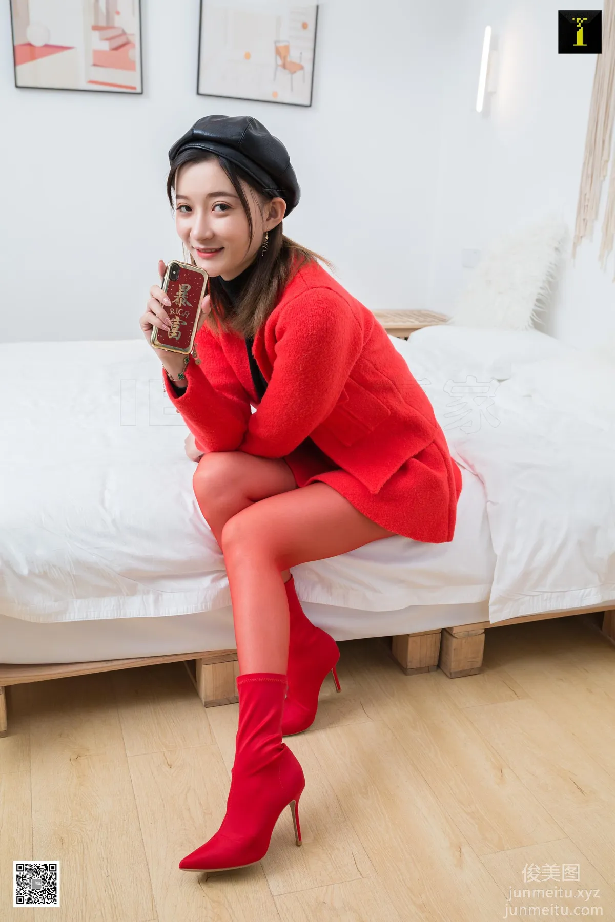 [IESS] 2020.01.26 Silk Enjoyer 663: IESS Qiuqiu, Qiuqiu's Chinese Red [96P] photo 56