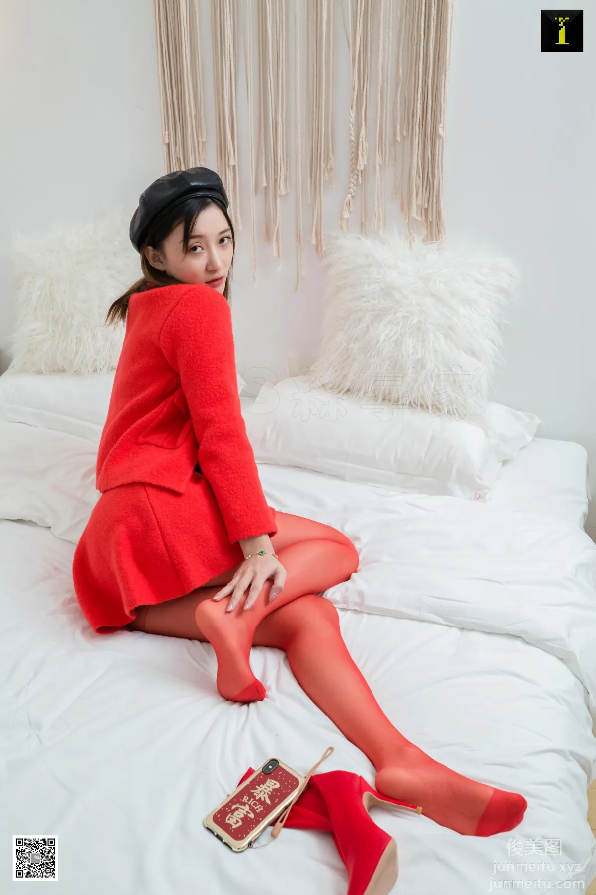 [IESS] 2020.01.26 Silk Enjoyer 663: IESS Qiuqiu, Qiuqiu's Chinese Red [96P] photo 69