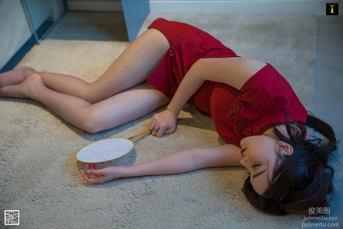 [IESS] 2020.01.27 Silk Enjoyer 664: Miao Jie, Drunk in a Red Qipao [84P] photo 55