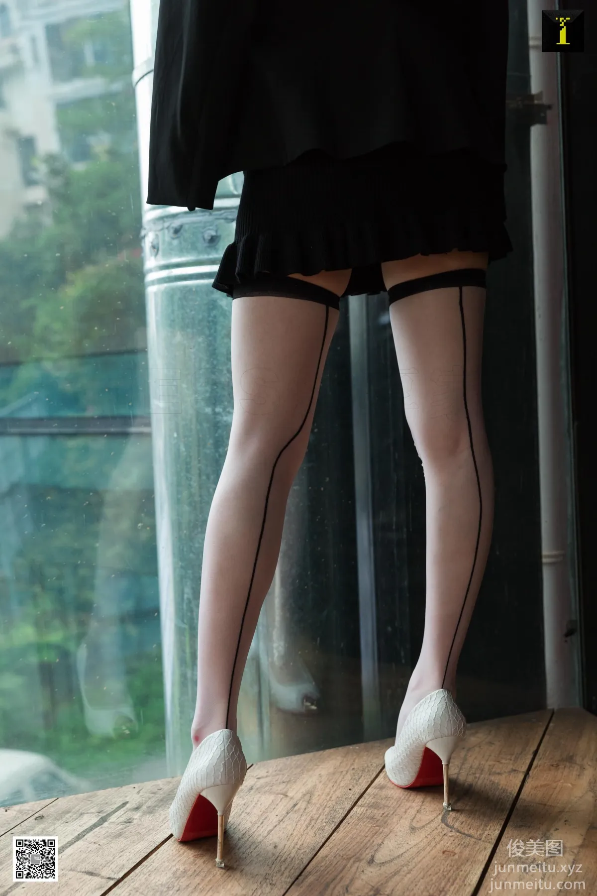 [IESS] 2020.04.14 Silk Enjoyer 721: Yu Xi, Peep Toe and Garter Stockings [95P] photo 28