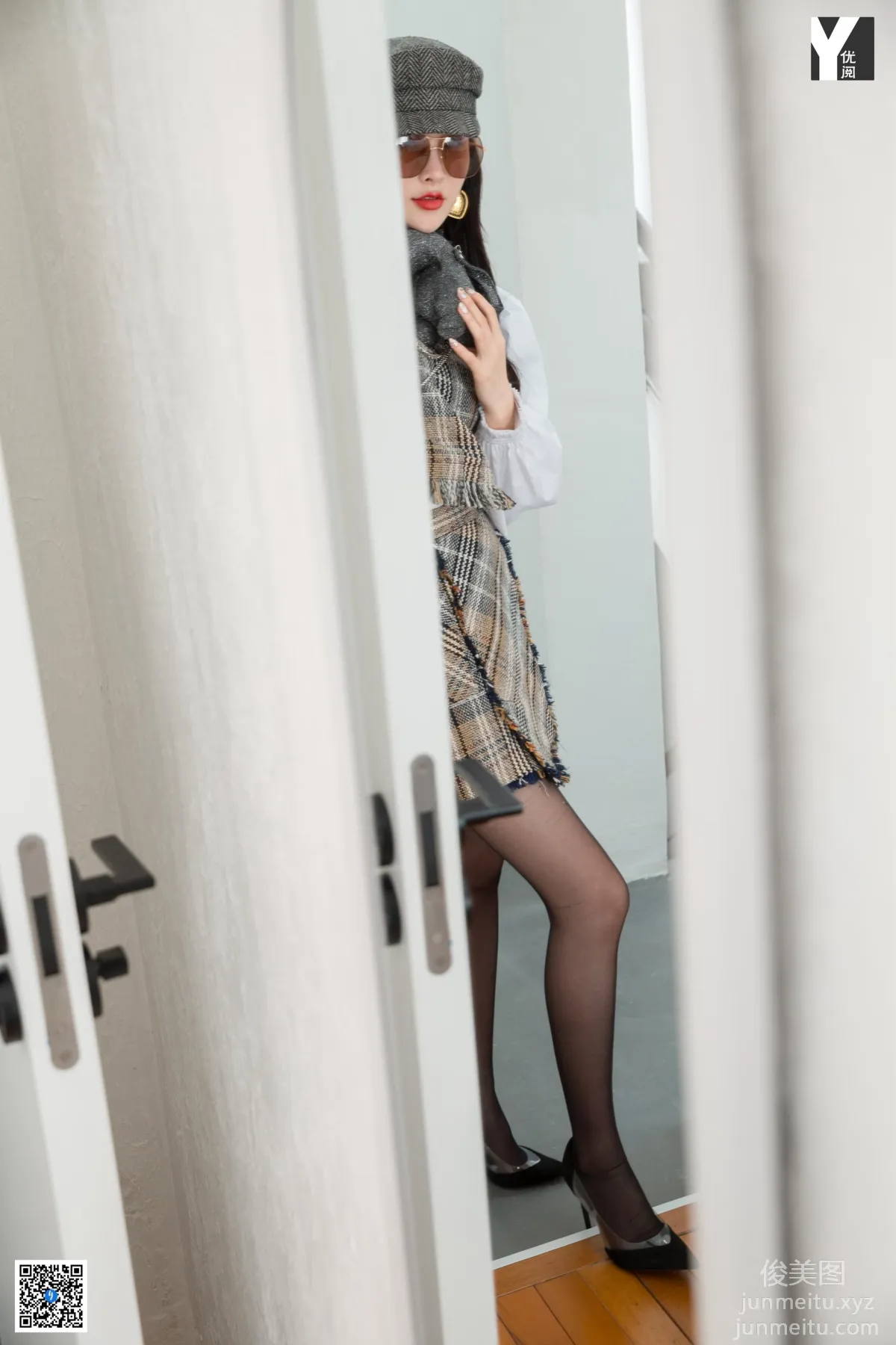 [IESS] 2020.04.20 Silk Enjoyer 725: Miao Jie, Playful Plaid Suit [87P] photo 37