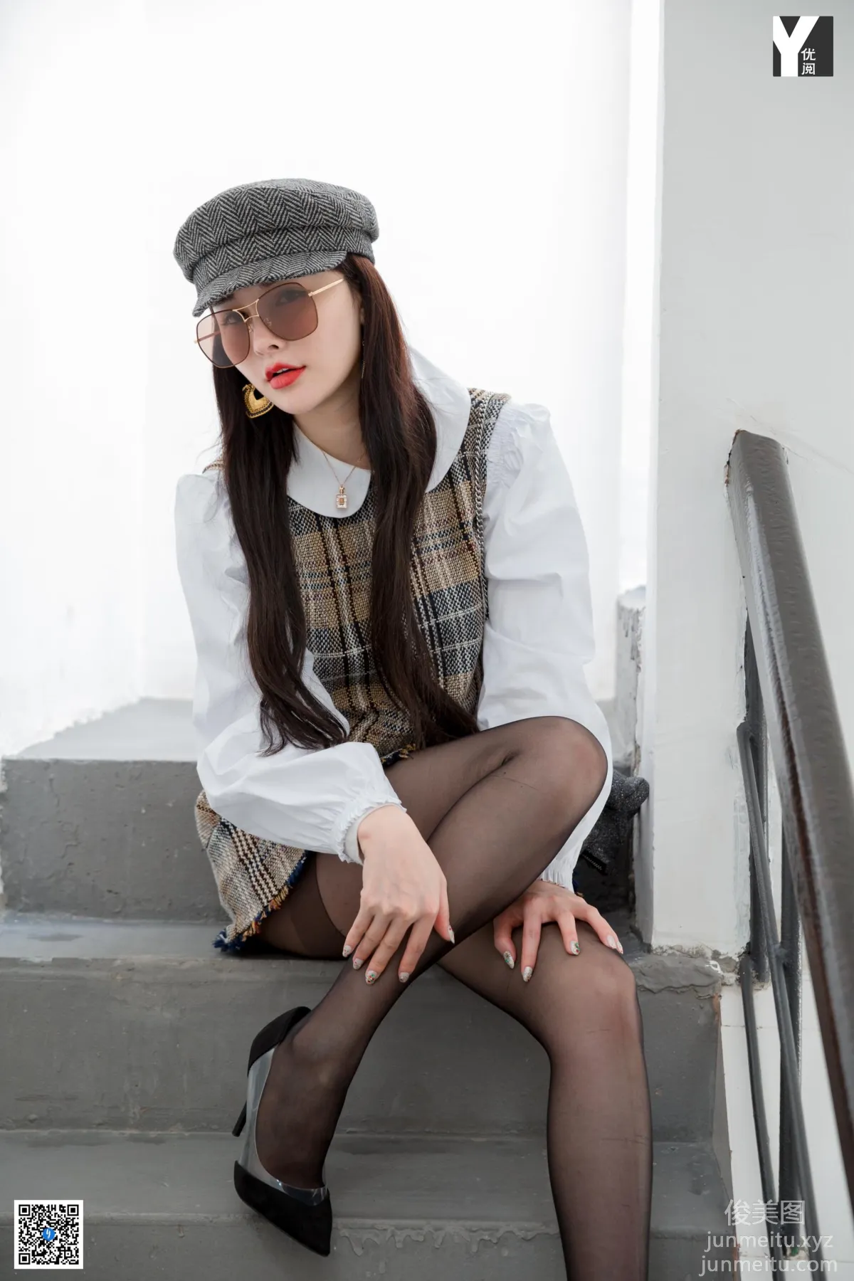 [IESS] 2020.04.20 Silk Enjoyer 725: Miao Jie, Playful Plaid Suit [87P] photo 55