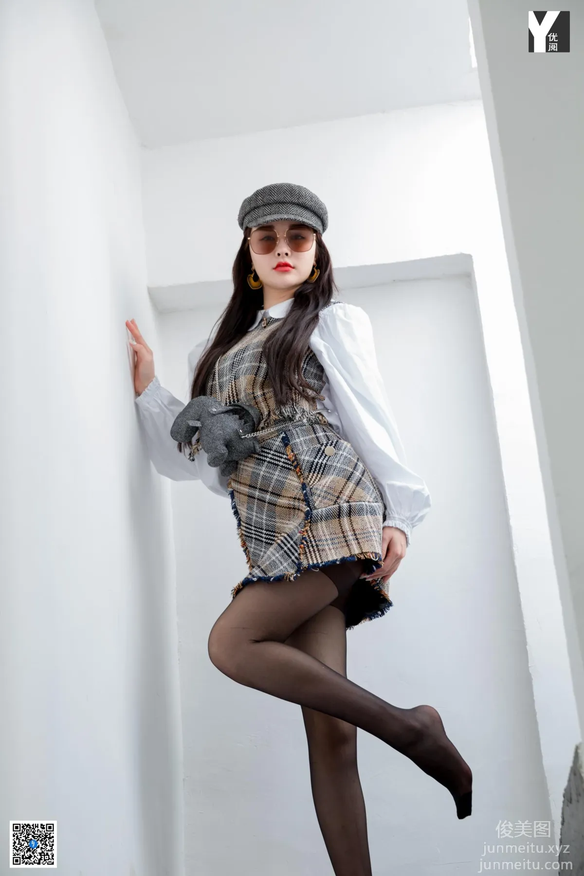 [IESS] 2020.04.20 Silk Enjoyer 725: Miao Jie, Playful Plaid Suit [87P] photo 81