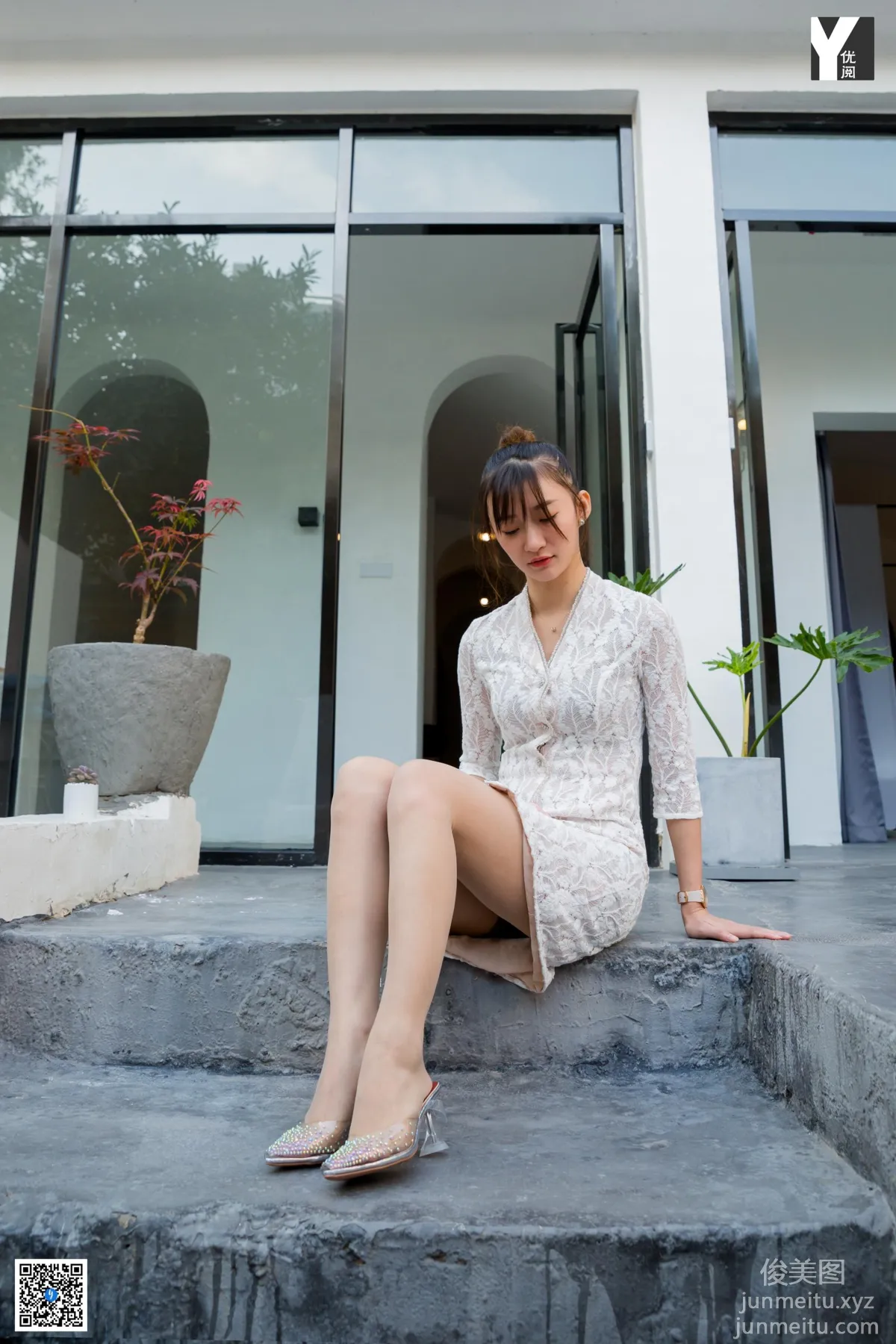[IESS] 2020.05.02 Silk Enjoyer 731: IESS Qiuqiu 《Girlfriend's Doorstep》 [95P] photo 47