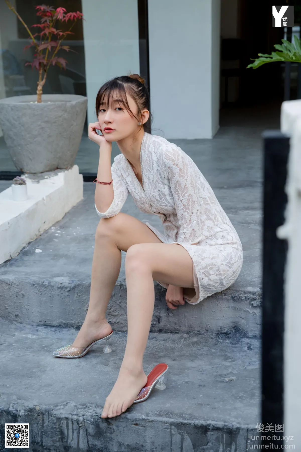 [IESS] 2020.05.02 Silk Enjoyer 731: IESS Qiuqiu 《Girlfriend's Doorstep》 [95P] photo 54