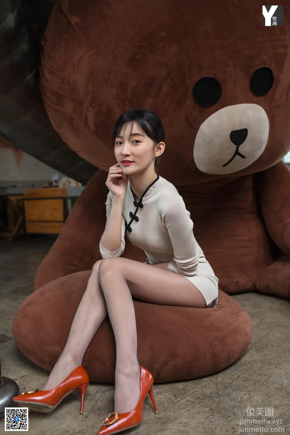 [IESS] 2020.05.12 Silk Enjoyer 738: IESS Qiuqiu, Brown Bear Love [89P] photo 45