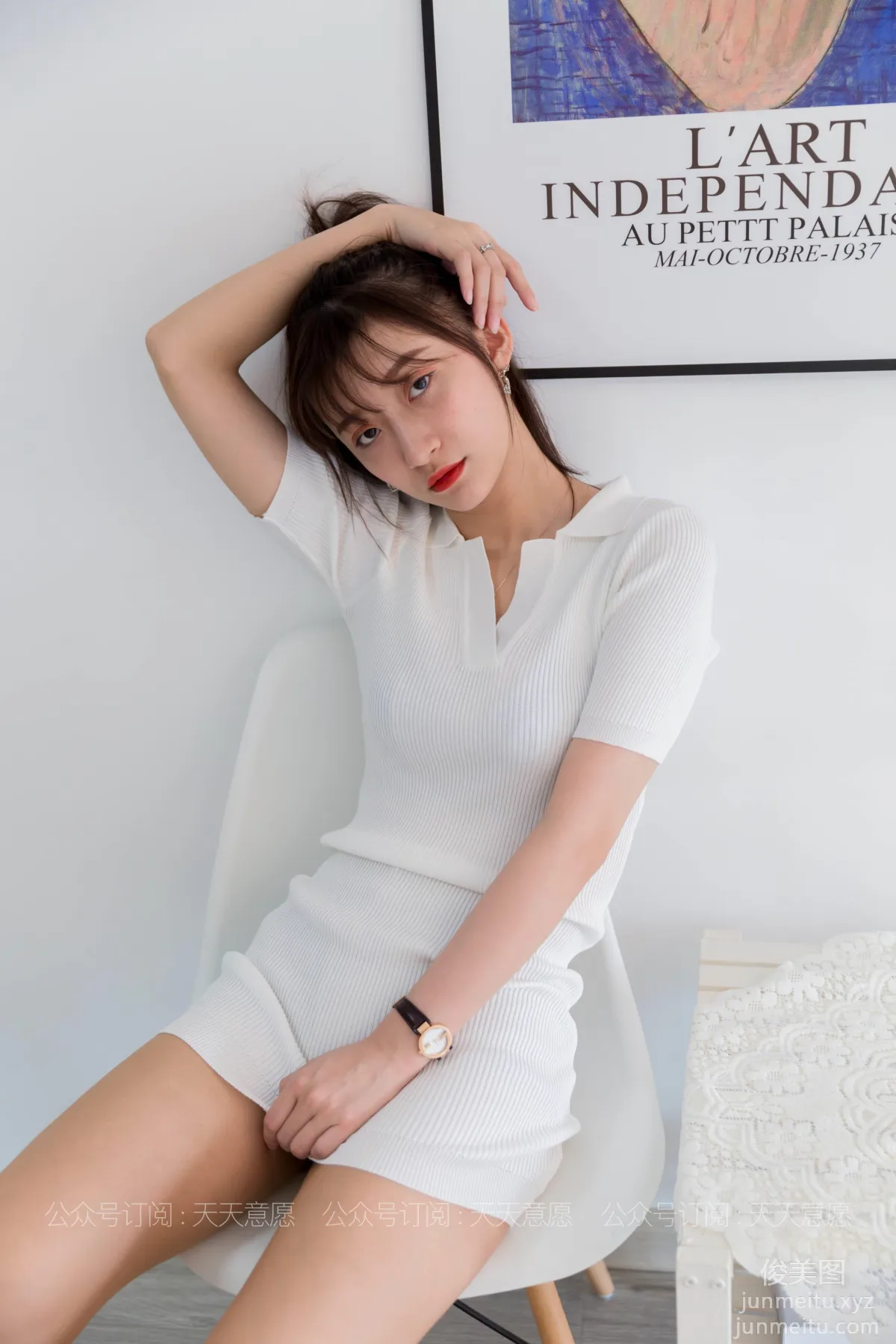 [IESS] 2021.04.14 Silk Enjoyer 767: IESS Qiuqiu, Pure and Alluring White Short Skirt [91P] photo 84