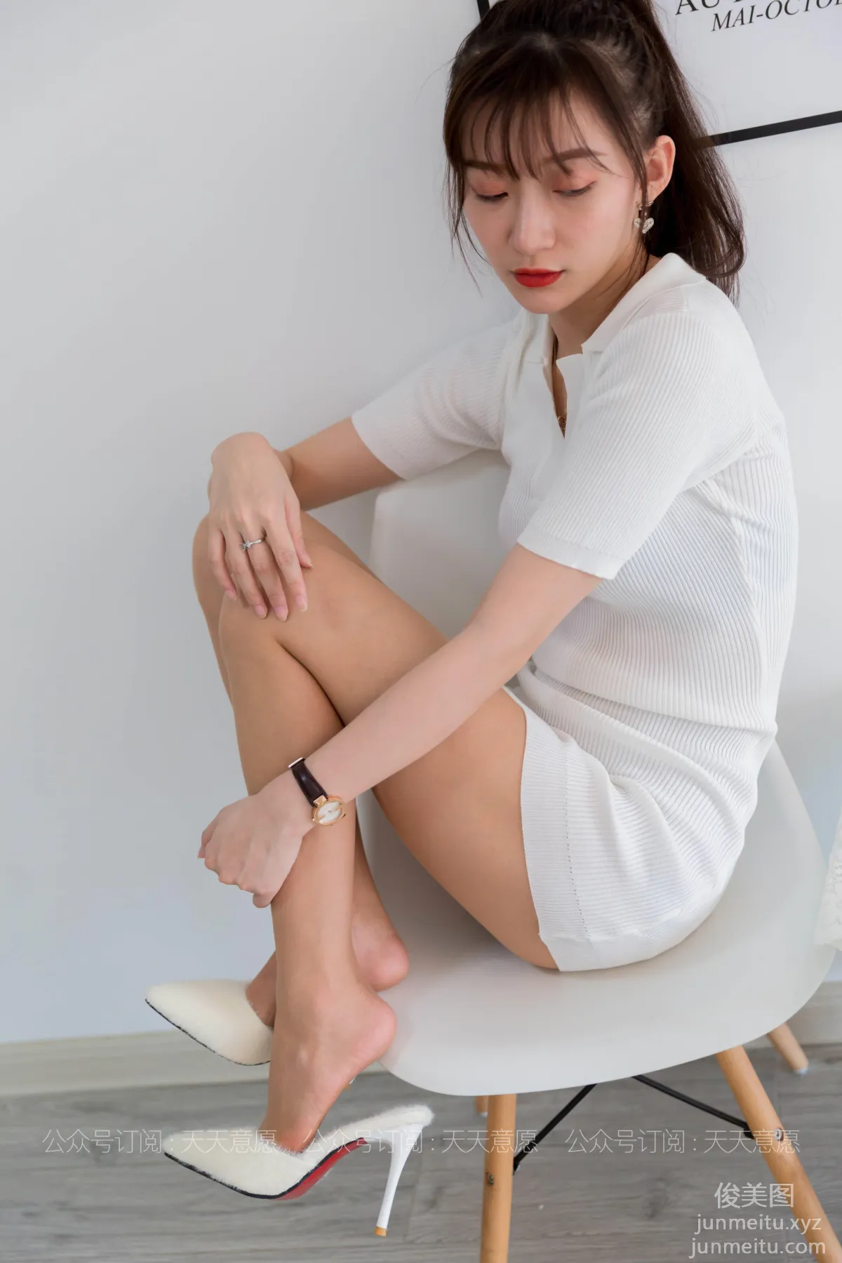[IESS] 2021.04.14 Silk Enjoyer 767: IESS Qiuqiu, Pure and Alluring White Short Skirt [91P] photo 86