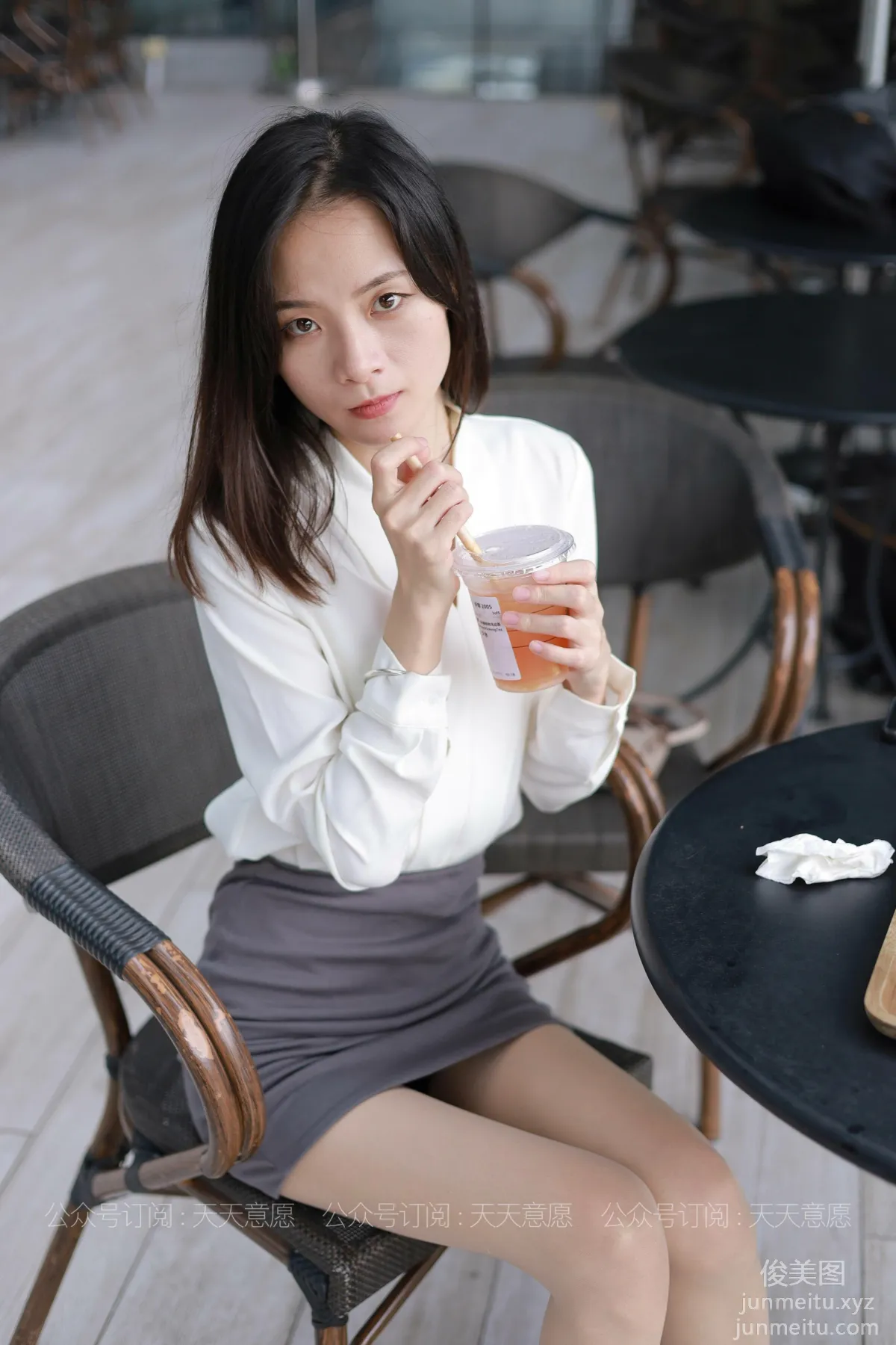 [IESS] 2021.07.08 Silk Enjoyer 855: Xiao Liu, White OL Outfit [90P] photo 10