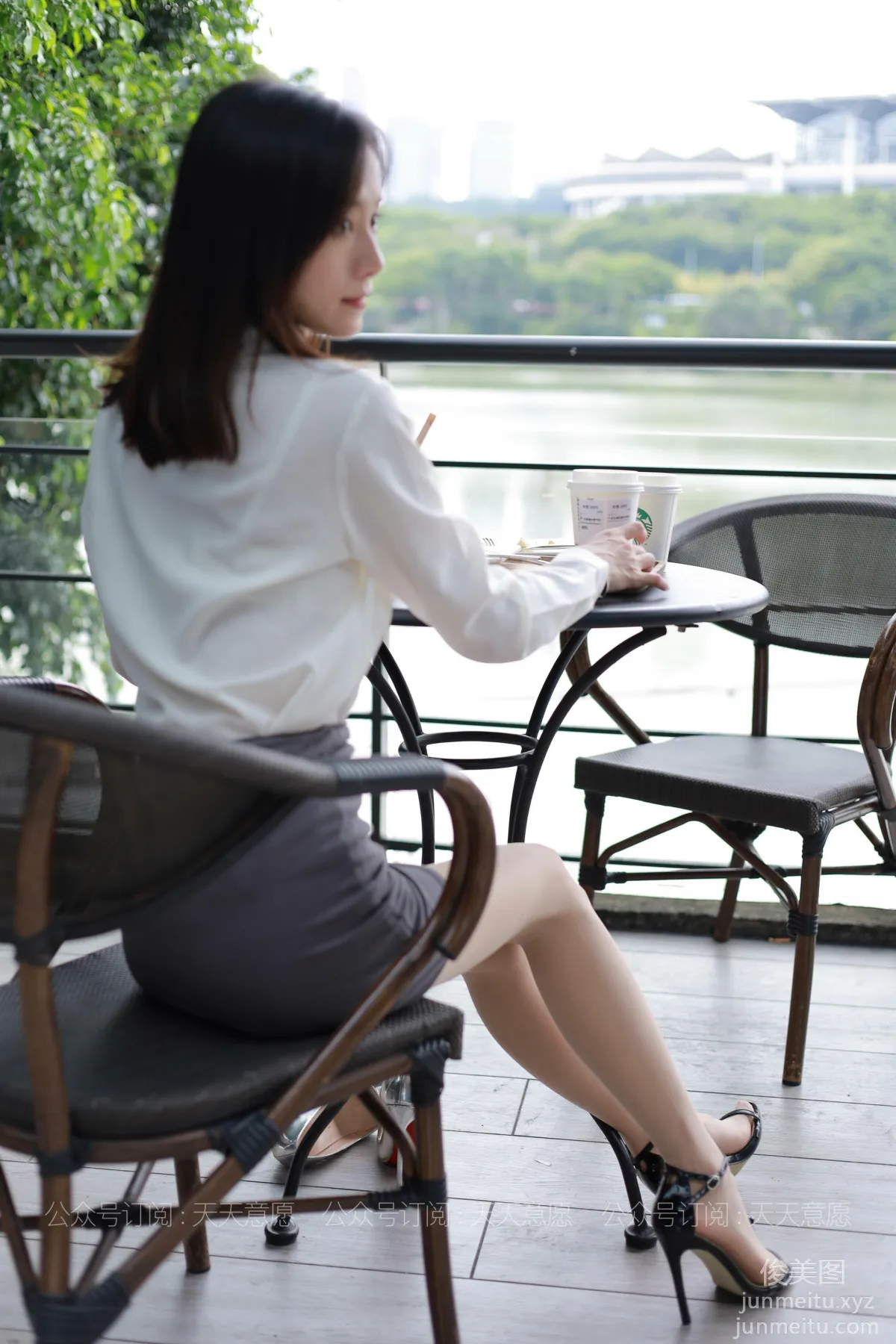 [IESS] 2021.07.08 Silk Enjoyer 855: Xiao Liu, White OL Outfit [90P] photo 16