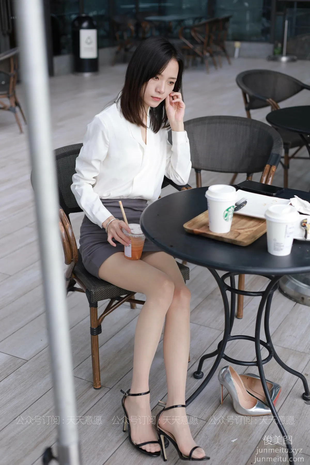 [IESS] 2021.07.08 Silk Enjoyer 855: Xiao Liu, White OL Outfit [90P] photo 25