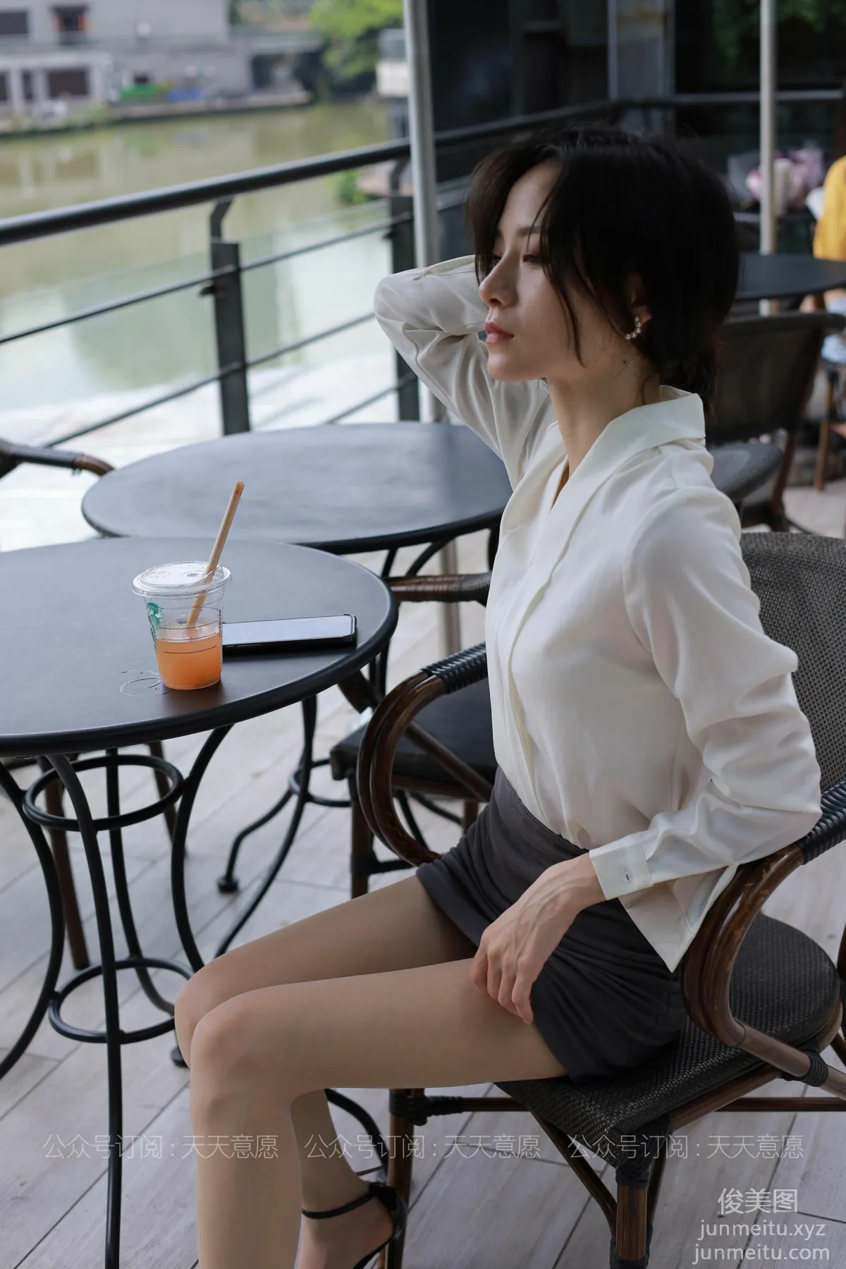 [IESS] 2021.07.08 Silk Enjoyer 855: Xiao Liu, White OL Outfit [90P] photo 86