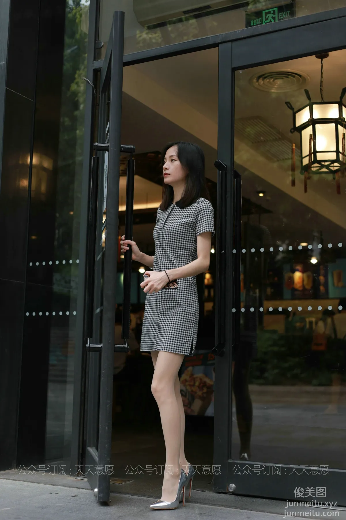 [IESS] 2021.07.22 Silk Enjoyer 867: Xiao Liu, Plaid Dress [90P] photo 1