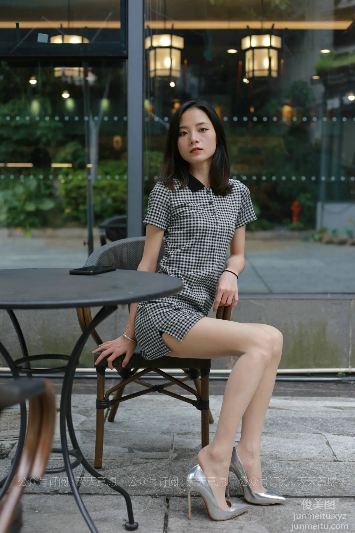 [IESS] 2021.07.22 Silk Enjoyer 867: Xiao Liu, Plaid Dress [90P] photo 13