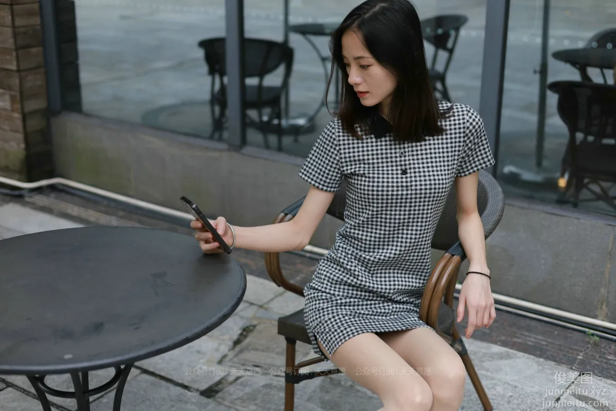 [IESS] 2021.07.22 Silk Enjoyer 867: Xiao Liu, Plaid Dress [90P] photo 15