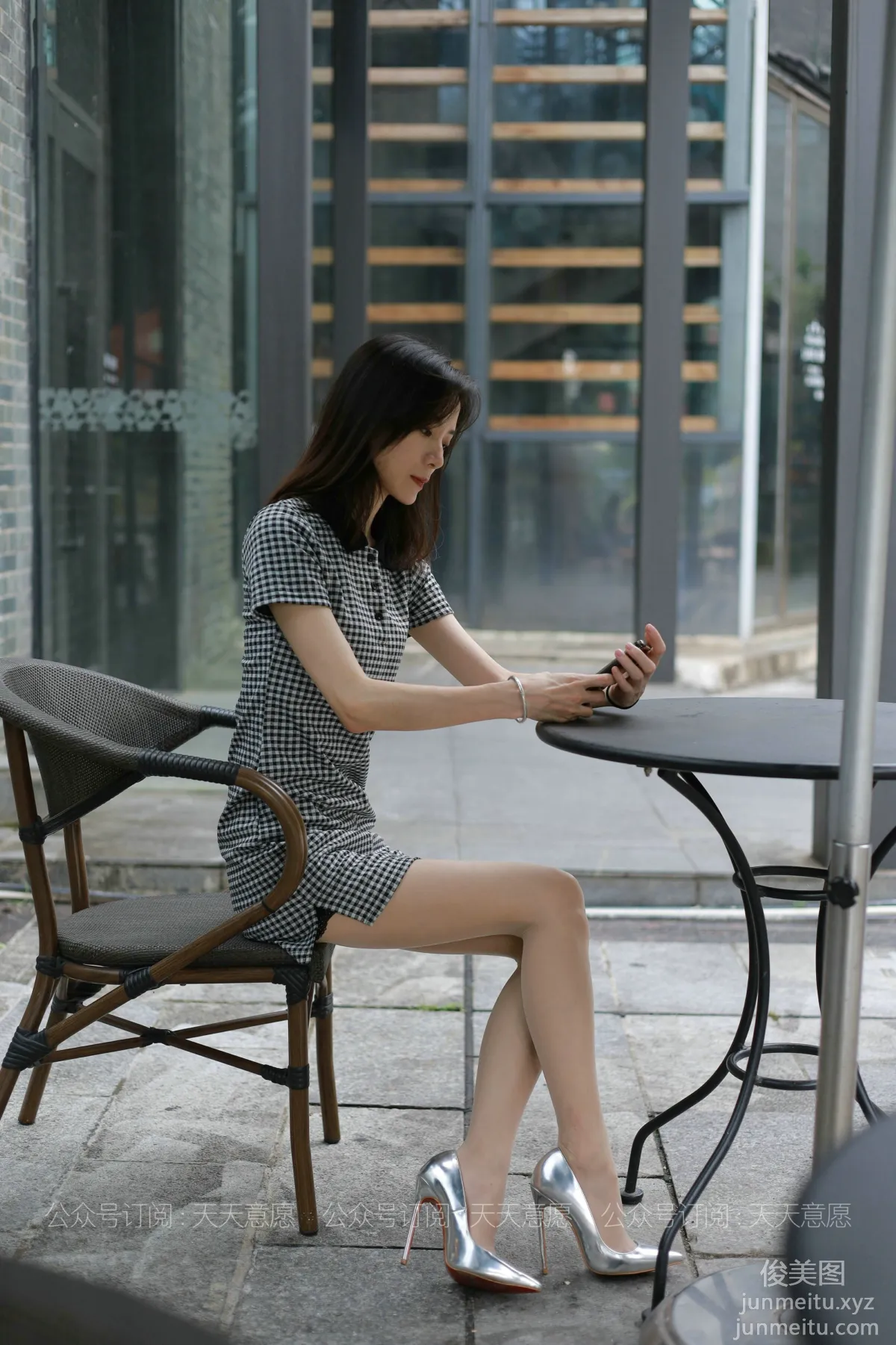 [IESS] 2021.07.22 Silk Enjoyer 867: Xiao Liu, Plaid Dress [90P] photo 25