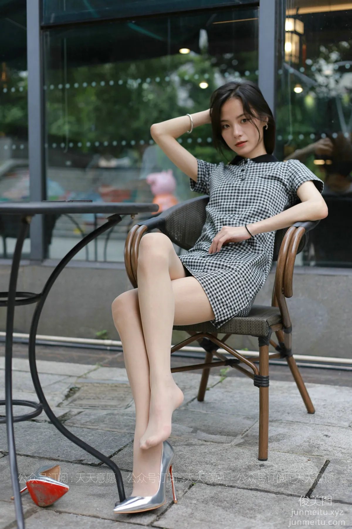 [IESS] 2021.07.22 Silk Enjoyer 867: Xiao Liu, Plaid Dress [90P] photo 39