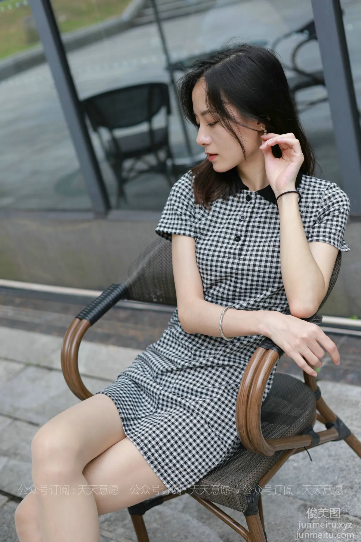 [IESS] 2021.07.22 Silk Enjoyer 867: Xiao Liu, Plaid Dress [90P] photo 42