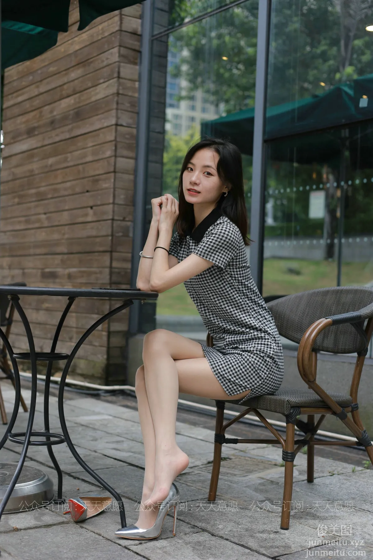 [IESS] 2021.07.22 Silk Enjoyer 867: Xiao Liu, Plaid Dress [90P] photo 43