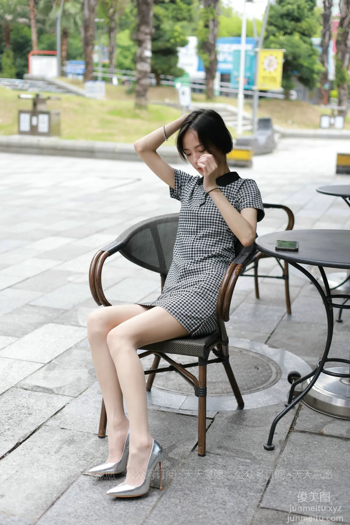 [IESS] 2021.07.22 Silk Enjoyer 867: Xiao Liu, Plaid Dress [90P] photo 67