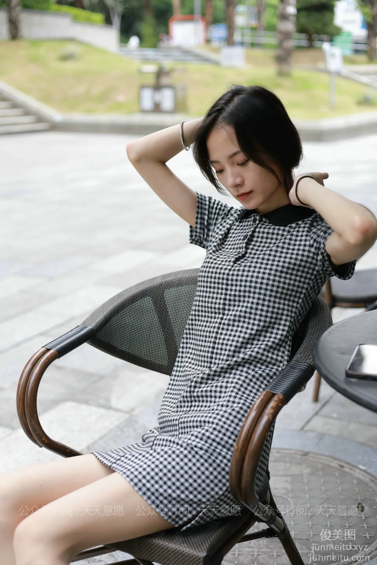 [IESS] 2021.07.22 Silk Enjoyer 867: Xiao Liu, Plaid Dress [90P] photo 68
