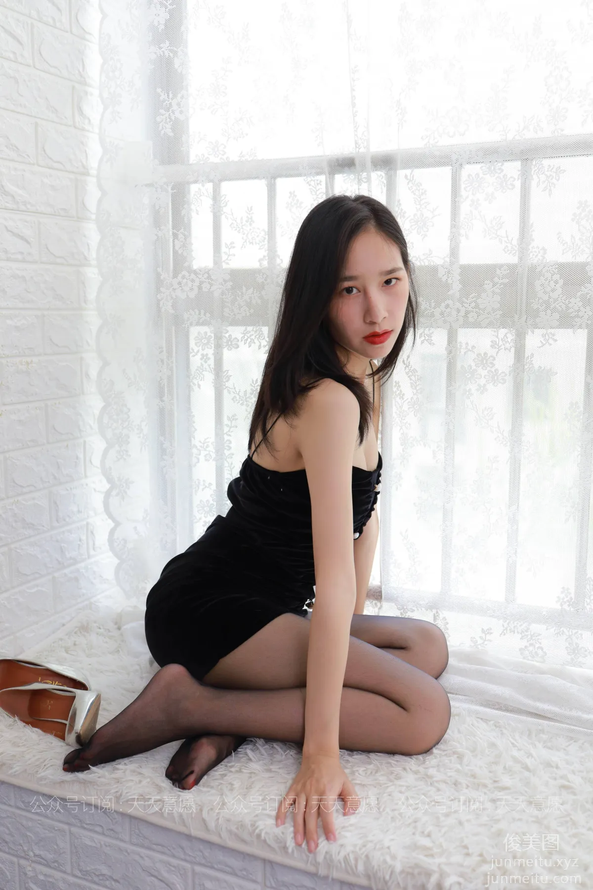 [IESS] 2021.08.09 Silk Enjoyer 884: Mei Zi, Black Slip Dress [99P] photo 67