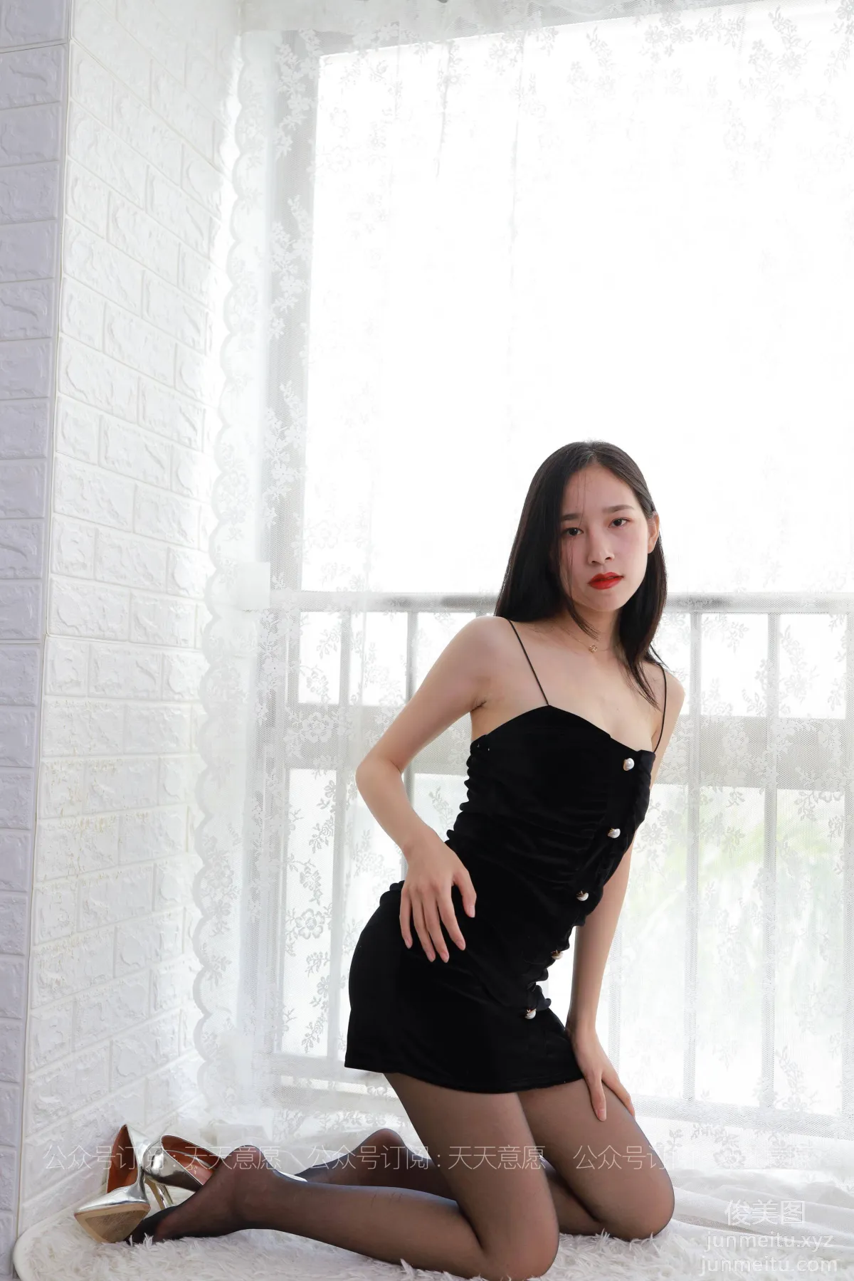 [IESS] 2021.08.09 Silk Enjoyer 884: Mei Zi, Black Slip Dress [99P] photo 82