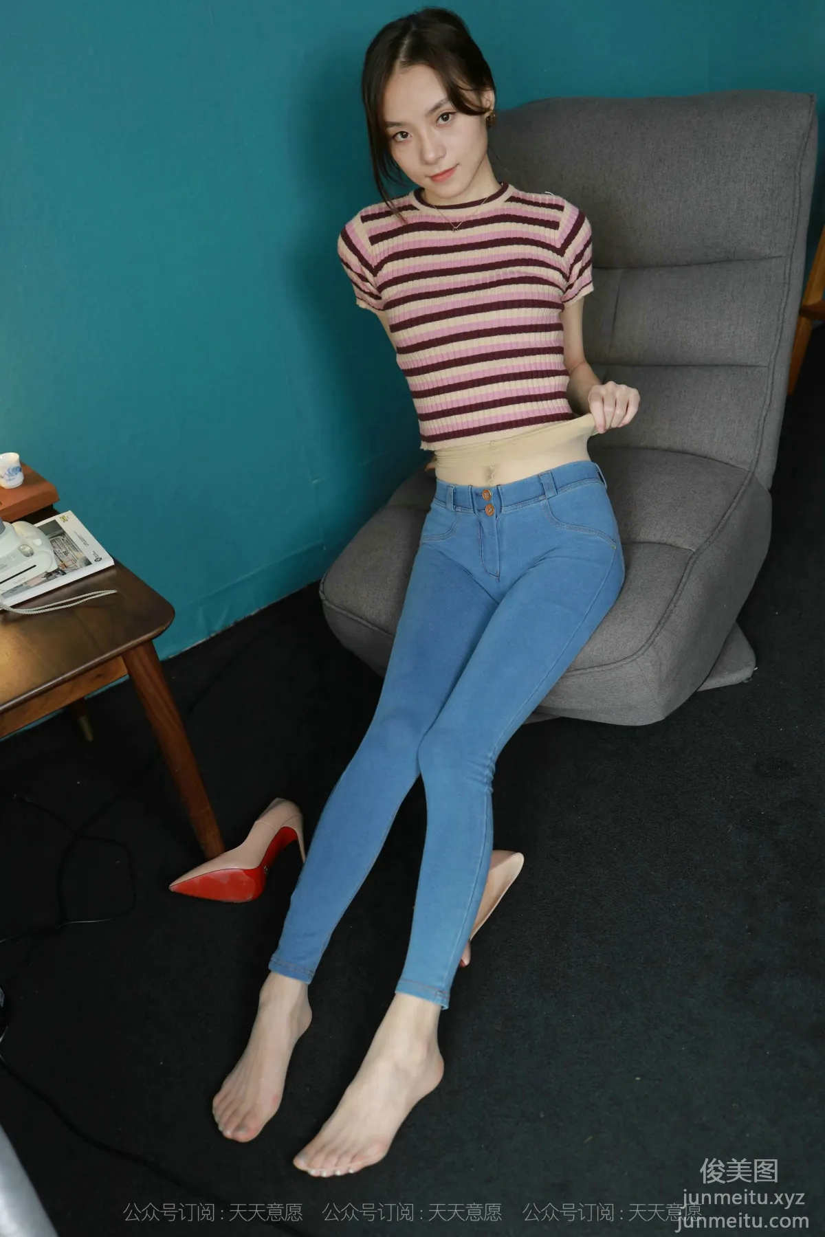 [IESS] 2021.09.01 Silk Enjoyer 906: Xiao Liu, Silk in Jeans [105P] photo 44