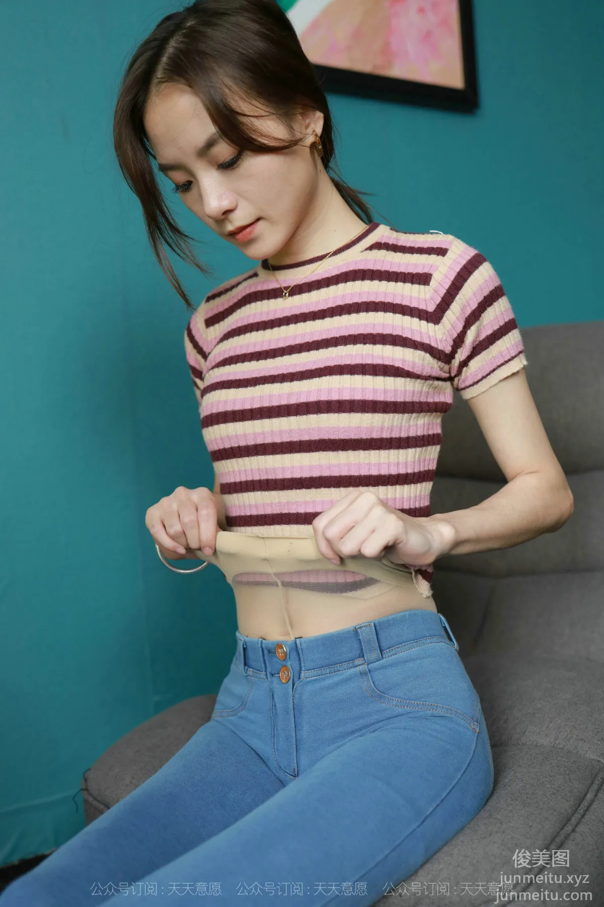 [IESS] 2021.09.01 Silk Enjoyer 906: Xiao Liu, Silk in Jeans [105P] photo 48