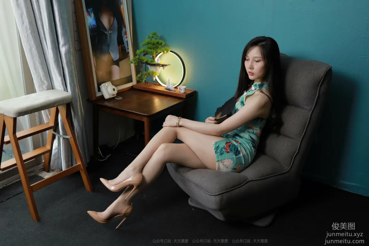 [IESS] 2021.09.04 Silk Enjoyer 909: Wen Xin, Sky Blue Waiting for Misty Rain [94P] photo 9