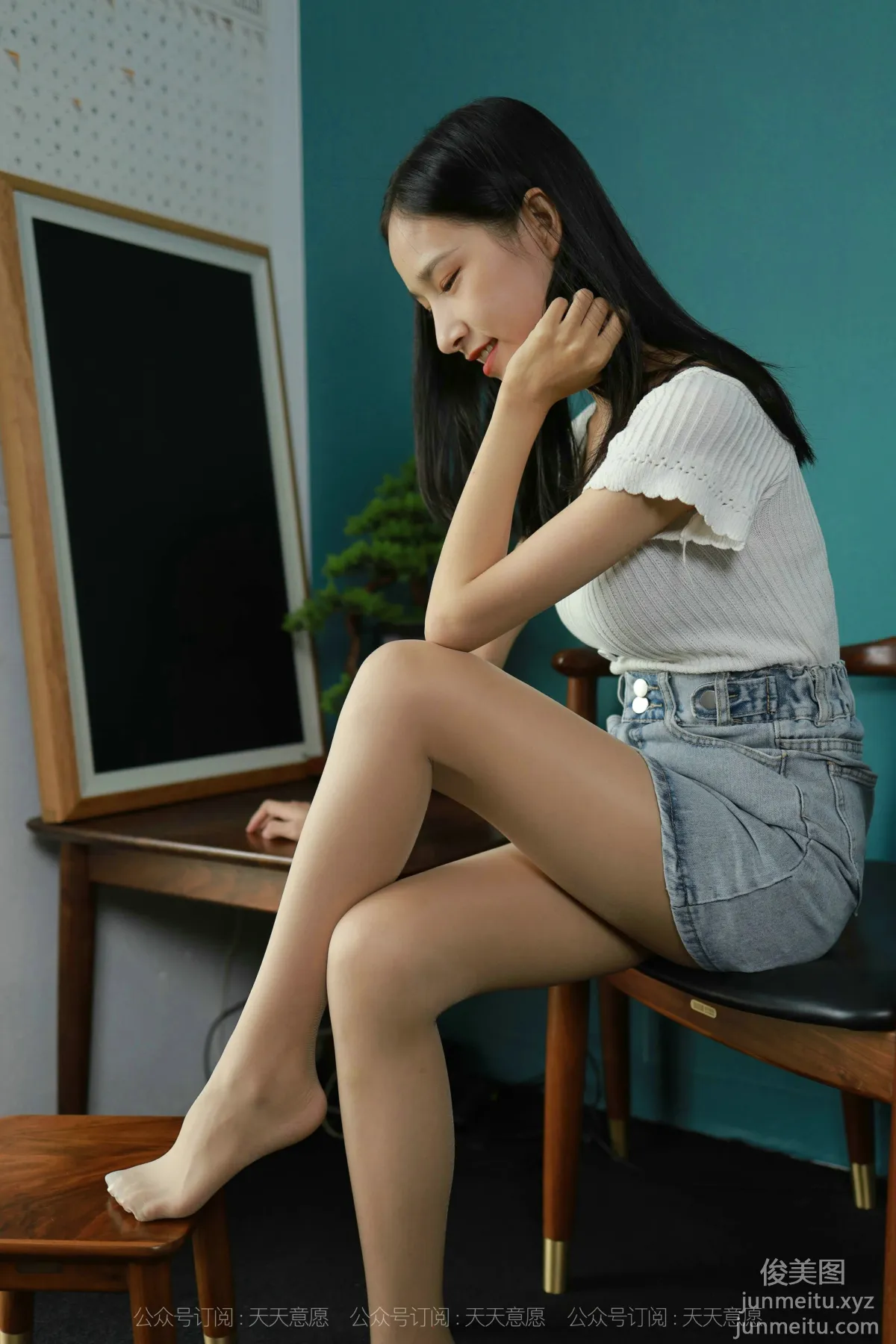 [IESS] 2021.09.26 Silk Enjoyer 930: Mei Zi, Fresh Jeans [90P] photo 18