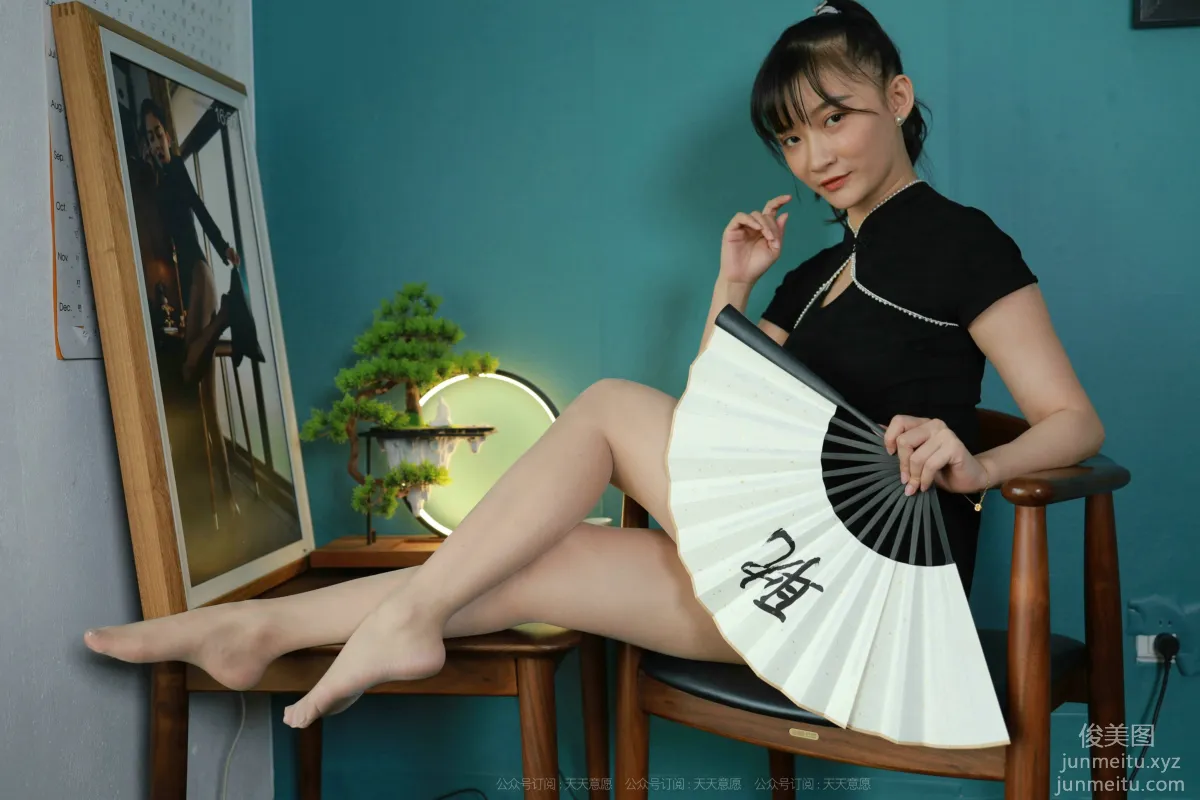 [IESS] 2021.09.28 Silk Enjoyer 932: IESS Qiuqiu, Charming Qipao [90P] photo 29