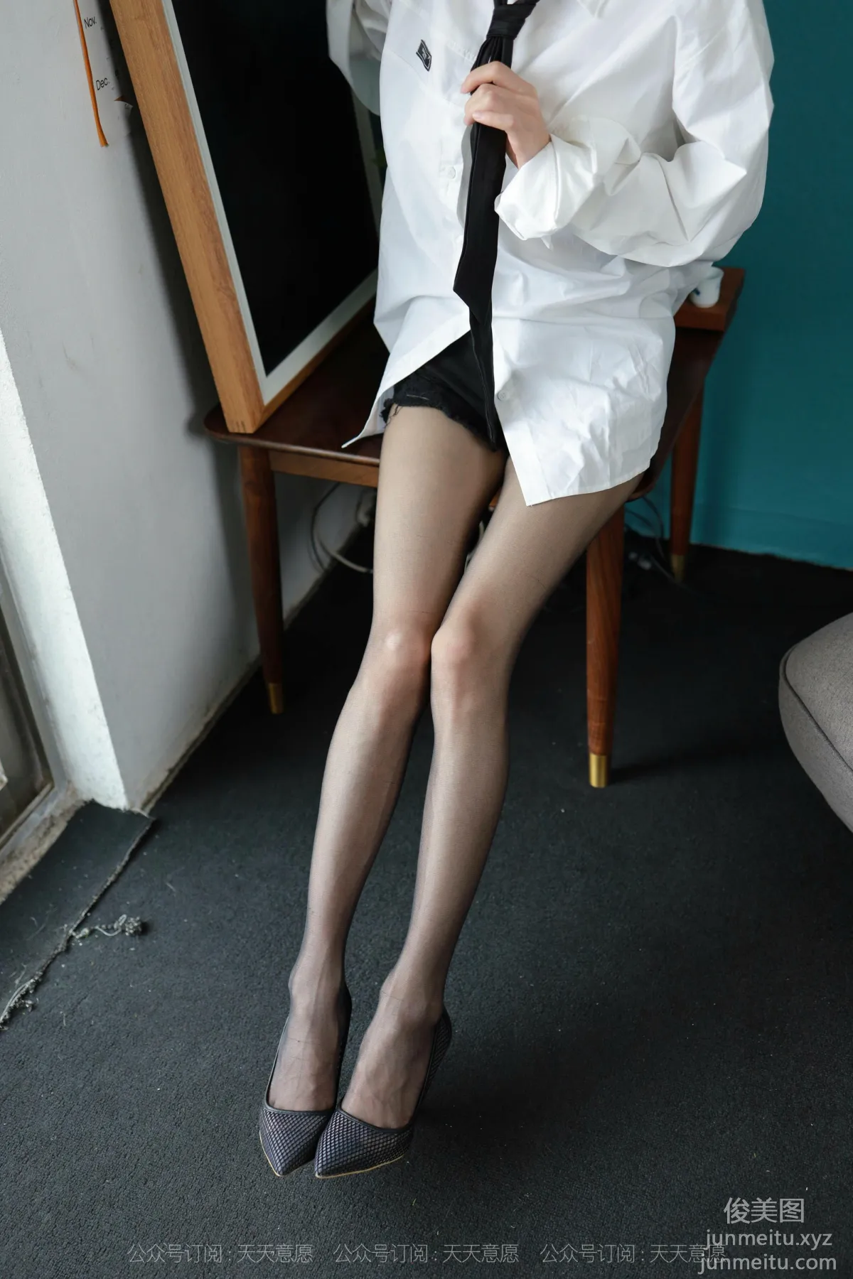 [IESS] 2021.10.11 Silk Enjoyer 944: Xiao Liu, Black Silk Ribbon [90P] photo 43