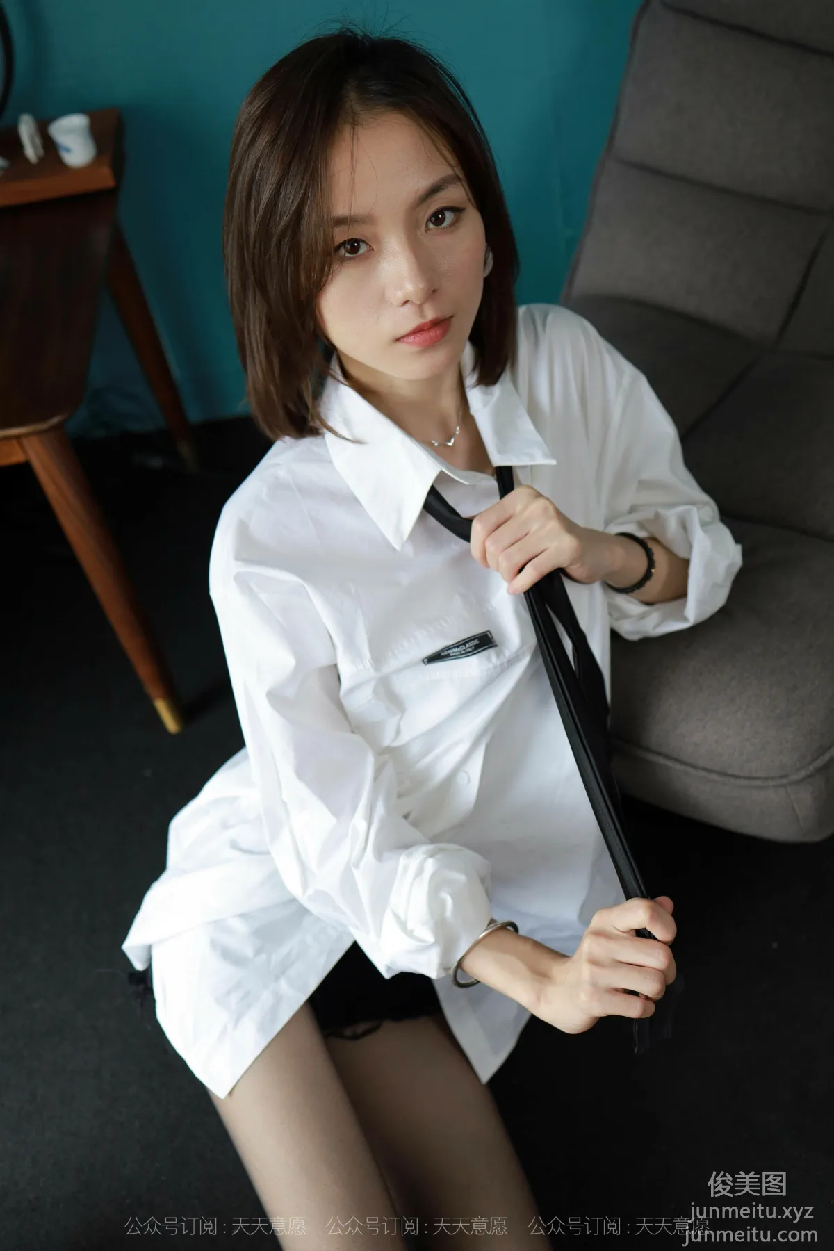 [IESS] 2021.10.11 Silk Enjoyer 944: Xiao Liu, Black Silk Ribbon [90P] photo 49