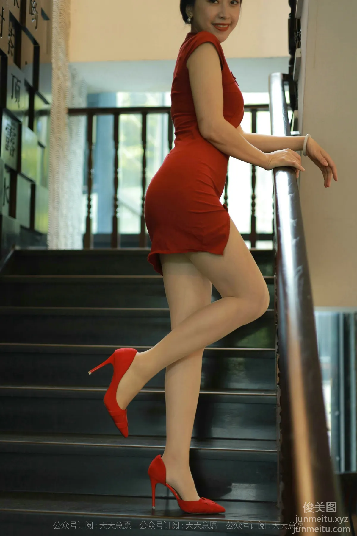 [IESS] 2021.10.15 Silk Enjoyer 948: Xiao Jie, Red Qipao [90P] photo 42