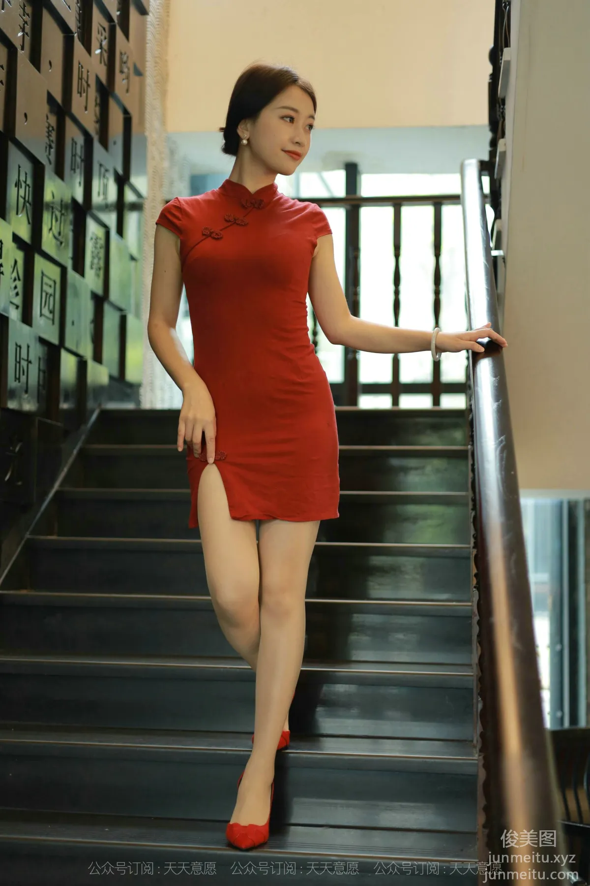 [IESS] 2021.10.15 Silk Enjoyer 948: Xiao Jie, Red Qipao [90P] photo 44