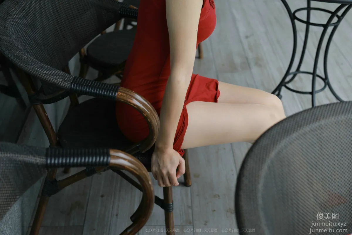 [IESS] 2021.10.15 Silk Enjoyer 948: Xiao Jie, Red Qipao [90P] photo 56