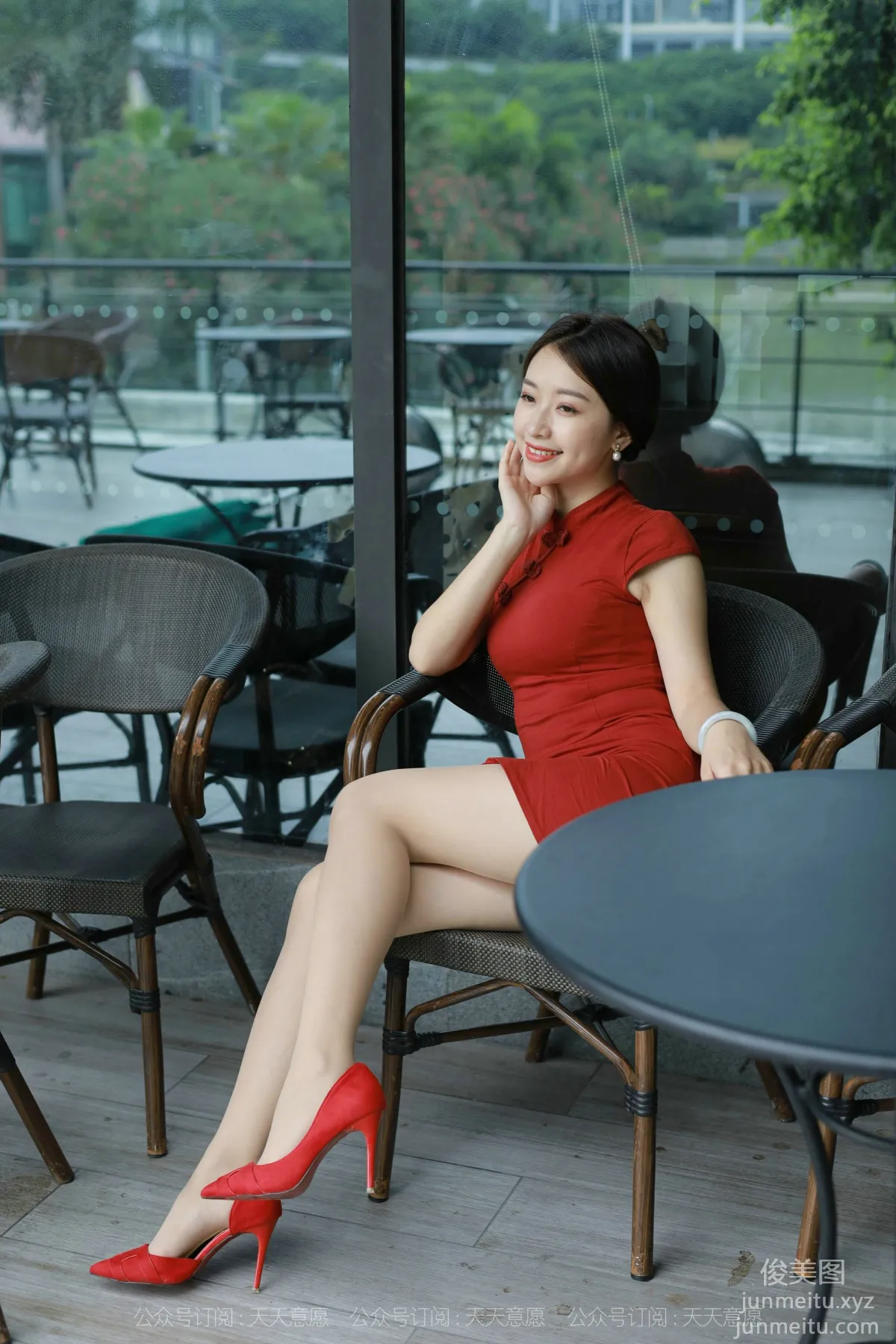 [IESS] 2021.10.15 Silk Enjoyer 948: Xiao Jie, Red Qipao [90P] photo 60