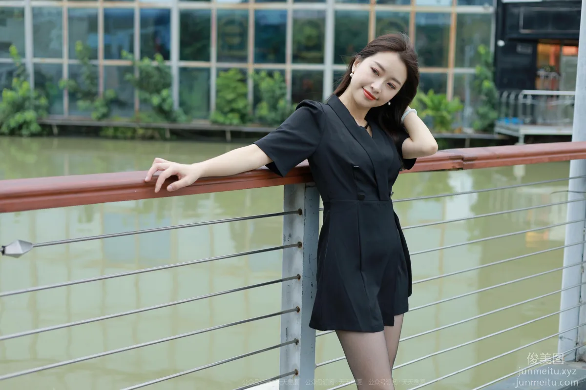 [IESS] 2021.10.20 Silk Enjoyer 953: Xiao Jie, Beauty on the Bridge [96P] photo 6